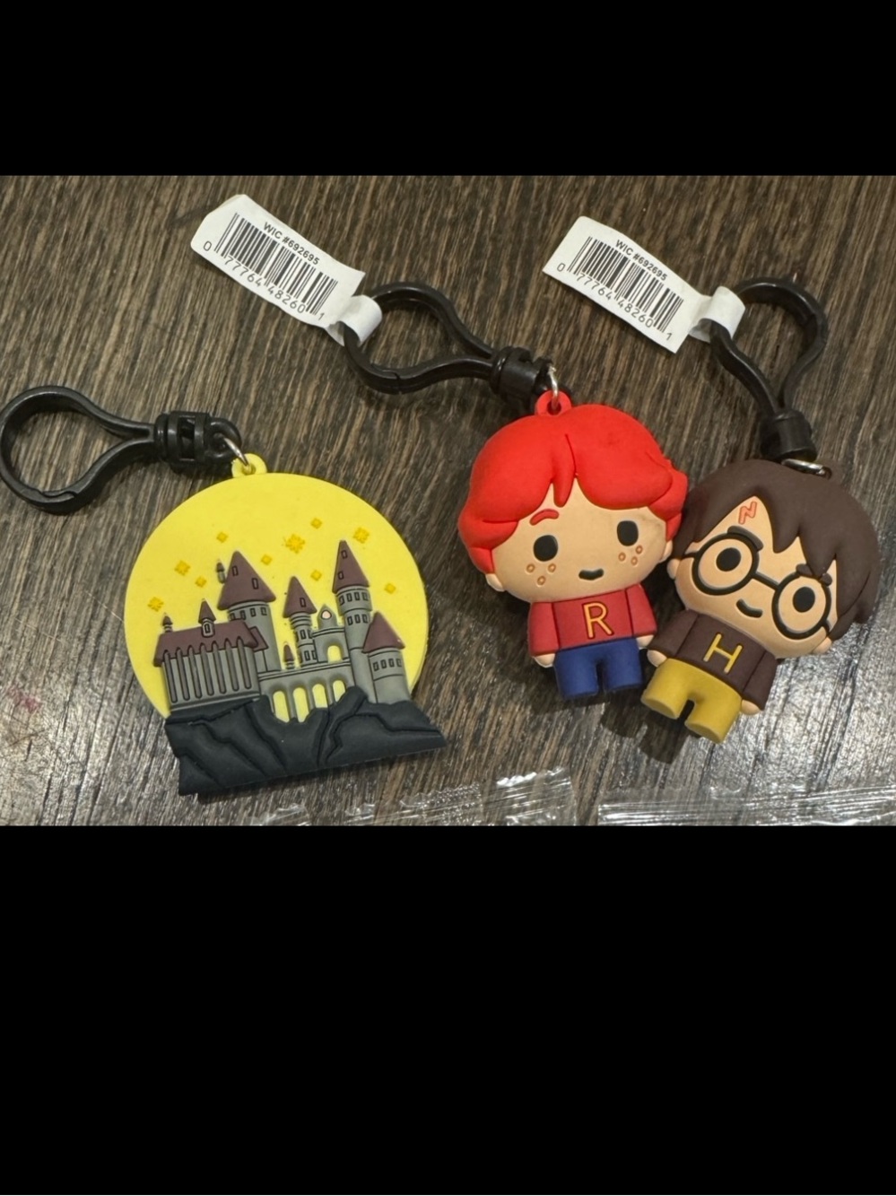 Harry Potter 3 Bag Clips Backpack Charms